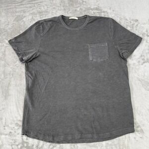 Marine Layer Heavy Slub Pocket Tee Mens Large Forged Iron Gray $64 New NWOT